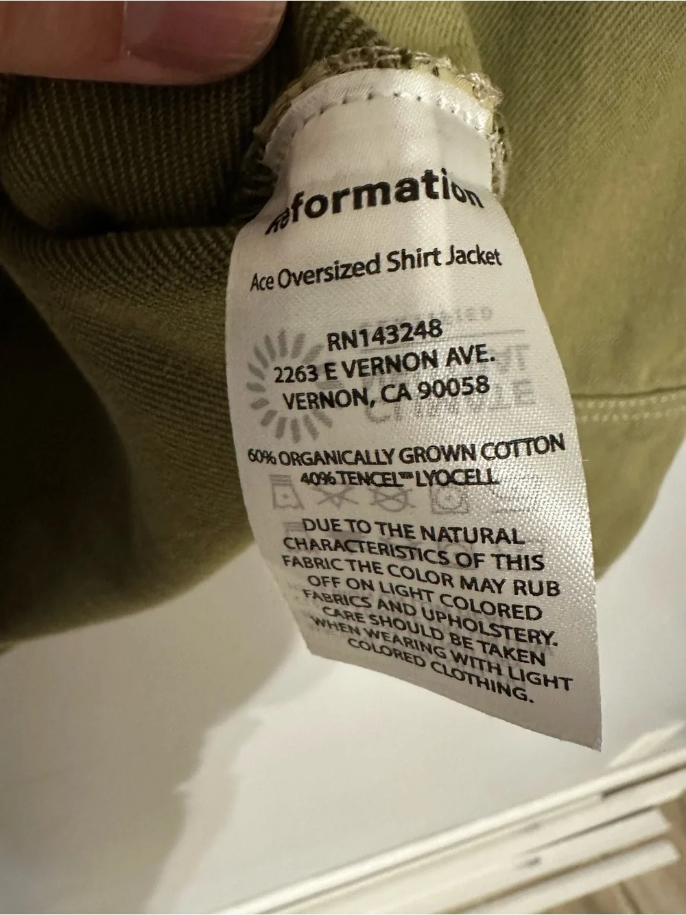 Reformation Ace Oversized Shirt‎ Jacket Size X-Small